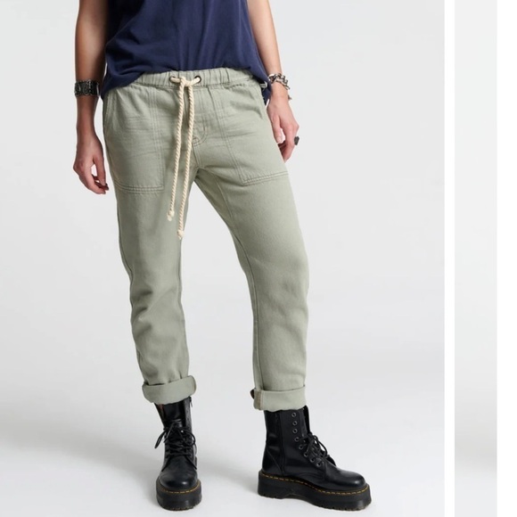 One Teaspoon Shabbies Faded Khaki Boyfriend Jeans - Picture 2 of 15